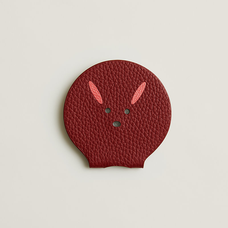 #mh HERMES ホワイト コンパクトミラー Amazon.co.jp: コンパクトミラーライト付き、ハンドヘルドメイク